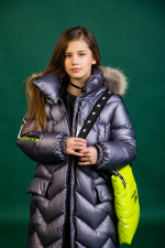 Пальто для девочки GnK ЗС-878 превью фото